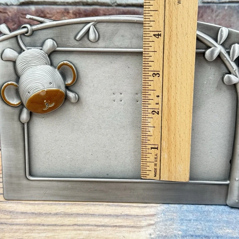 Pewter Monkey‎ in Tree Photo Picture Frame 2011 Fetco International Novelty